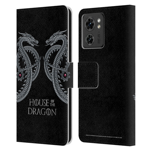 House Of The Dragon: Television Series Graphics Dragon Leather Book Wallet Case Cover For Motorola Moto Edge 40