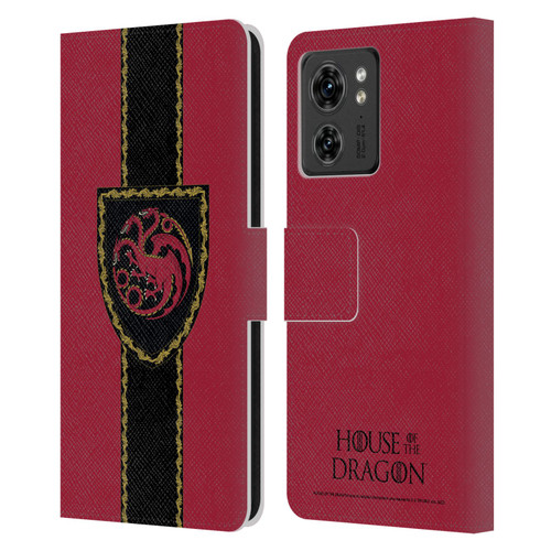 House Of The Dragon: Television Series Graphics Shield Leather Book Wallet Case Cover For Motorola Moto Edge 40