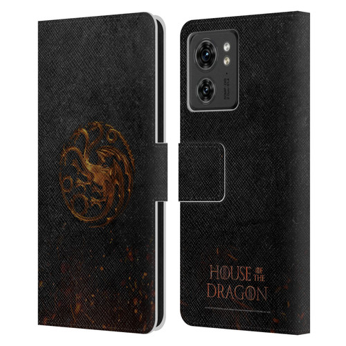 House Of The Dragon: Television Series Graphics Targaryen Emblem Leather Book Wallet Case Cover For Motorola Moto Edge 40