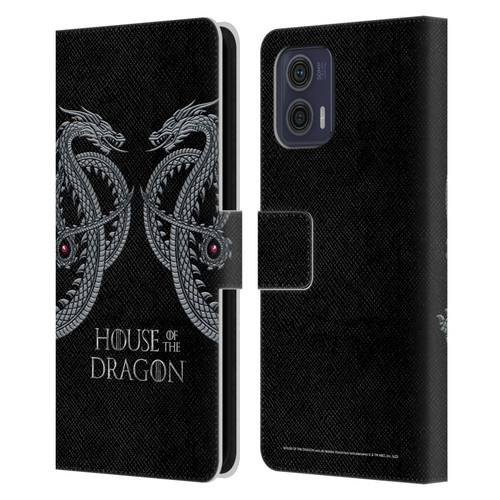 House Of The Dragon: Television Series Graphics Dragon Leather Book Wallet Case Cover For Motorola Moto G73 5G
