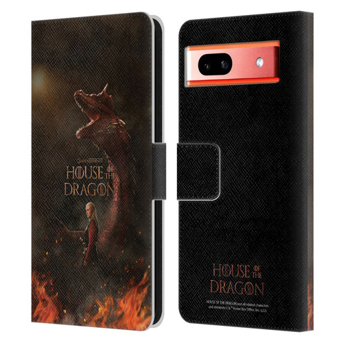 House Of The Dragon: Television Series Key Art Poster 2 Leather Book Wallet Case Cover For Google Pixel 7a