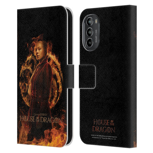 House Of The Dragon: Television Series Key Art Rhaenyra Leather Book Wallet Case Cover For Motorola Moto G82 5G