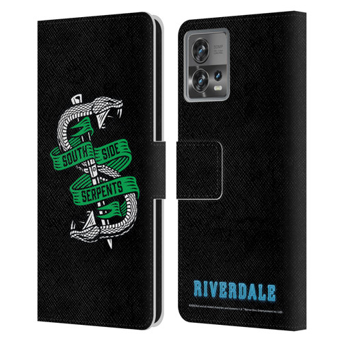 Riverdale Art South Side Serpents Leather Book Wallet Case Cover For Motorola Moto Edge 30 Fusion