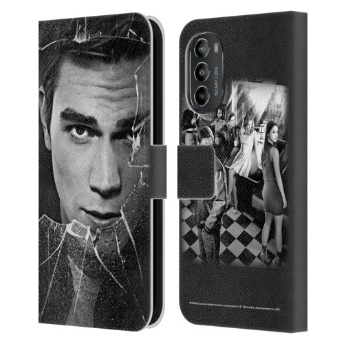 Riverdale Broken Glass Portraits Archie Andrews Leather Book Wallet Case Cover For Motorola Moto G82 5G