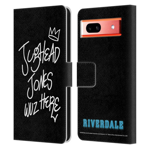 Riverdale Graphic Art Jughead Wuz Here Leather Book Wallet Case Cover For Google Pixel 7a