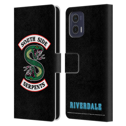 Riverdale Graphic Art South Side Serpents Leather Book Wallet Case Cover For Motorola Moto G73 5G