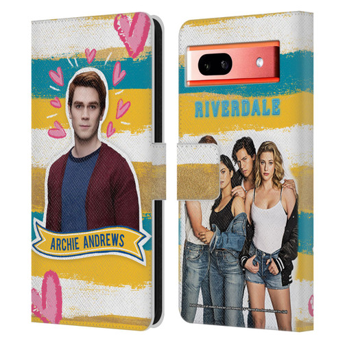 Riverdale Graphics Archie Andrews Leather Book Wallet Case Cover For Google Pixel 7a