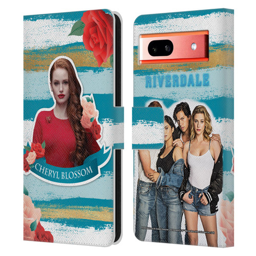 Riverdale Graphics Cheryl Blossom Leather Book Wallet Case Cover For Google Pixel 7a