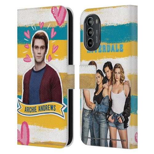 Riverdale Graphics Archie Andrews Leather Book Wallet Case Cover For Motorola Moto G82 5G