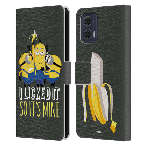 Minions Rise of Gru(2021) Humor Banana Leather Book Wallet Case Cover For Motorola Moto G73 5G