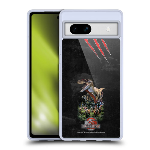 Jurassic Park III Key Art Dinosaurs 3 Soft Gel Case for Google Pixel 7a