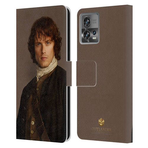 Outlander Characters Jamie Traditional Leather Book Wallet Case Cover For Motorola Moto Edge 30 Fusion