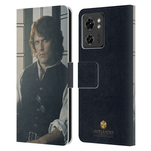 Outlander Characters Jamie Fraser Leather Book Wallet Case Cover For Motorola Moto Edge 40