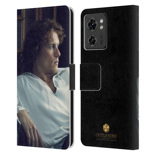 Outlander Characters Jamie White Shirt Leather Book Wallet Case Cover For Motorola Moto Edge 40