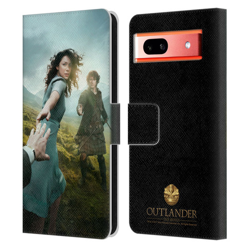 Outlander Key Art Season 1 Poster Leather Book Wallet Case Cover For Google Pixel 7a