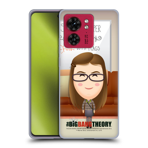 The Big Bang Theory Character Art Amy Soft Gel Case for Motorola Moto Edge 40