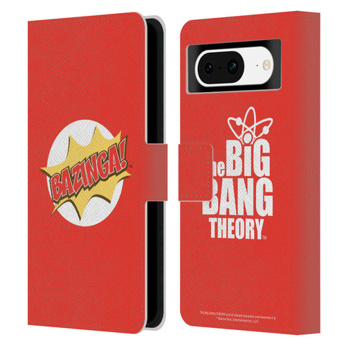 The Big Bang Theory Bazinga Pop Art Leather Book Wallet Case Cover For Google Pixel 8