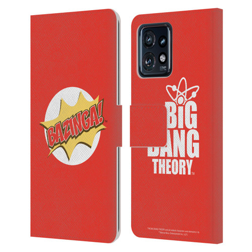 The Big Bang Theory Bazinga Pop Art Leather Book Wallet Case Cover For Motorola Moto Edge 40 Pro