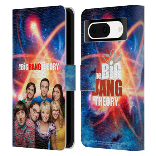 The Big Bang Theory Key Art Season 8 Leather Book Wallet Case Cover For Google Pixel 8