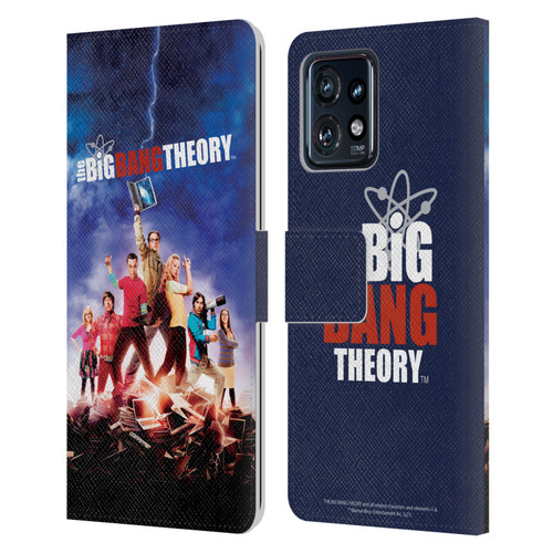 The Big Bang Theory Key Art Season 5 Leather Book Wallet Case Cover For Motorola Moto Edge 40 Pro