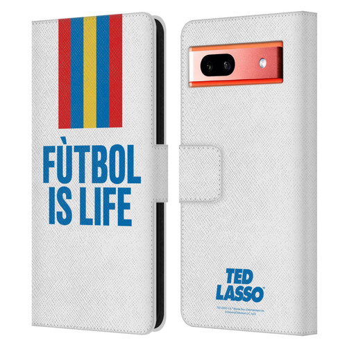 Ted Lasso Season 1 Graphics Futbol Is Life Leather Book Wallet Case Cover For Google Pixel 7a