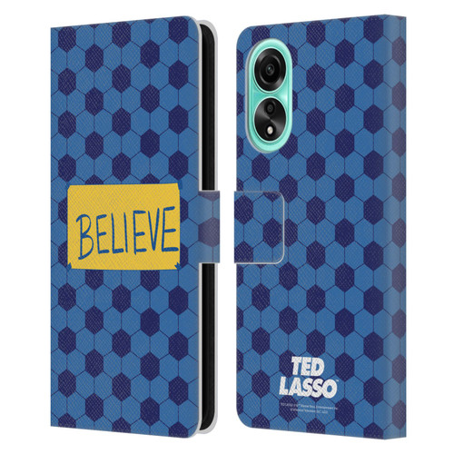 Ted Lasso Season 1 Graphics Believe Leather Book Wallet Case Cover For OPPO A78 5G