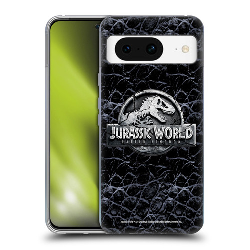 Jurassic World Fallen Kingdom Logo Dinosaur Scale Soft Gel Case for Google Pixel 8