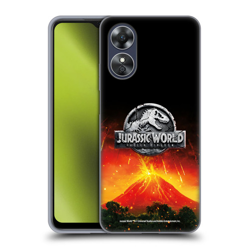 Jurassic World Fallen Kingdom Logo Volcano Eruption Soft Gel Case for OPPO A17