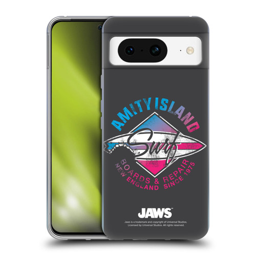 Jaws I Key Art Surf Soft Gel Case for Google Pixel 8