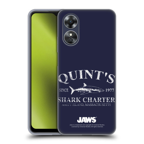 Jaws I Key Art Quint's Shark Charter Soft Gel Case for OPPO A17