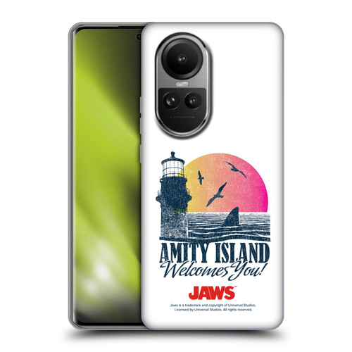 Jaws I Key Art Amity Island Soft Gel Case for OPPO Reno10 5G / Reno10 Pro 5G