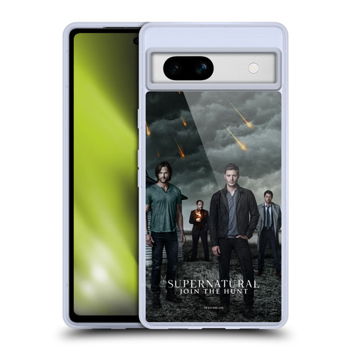 Supernatural Key Art Season 12 Group Soft Gel Case for Google Pixel 7a
