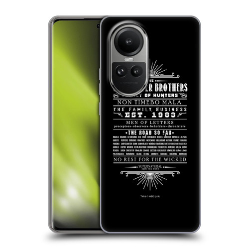 Supernatural Vectors Winchester Brothers Soft Gel Case for OPPO Reno10 5G / Reno10 Pro 5G