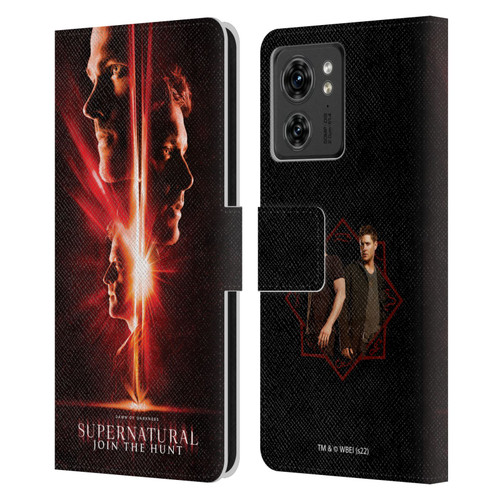 Supernatural Key Art Sam, Dean & Castiel Leather Book Wallet Case Cover For Motorola Moto Edge 40