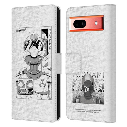 Toonami Graphics Comic Leather Book Wallet Case Cover For Google Pixel 7a