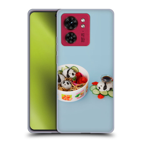 Pepino De Mar Foods Panda Rice Ball Soft Gel Case for Motorola Moto Edge 40