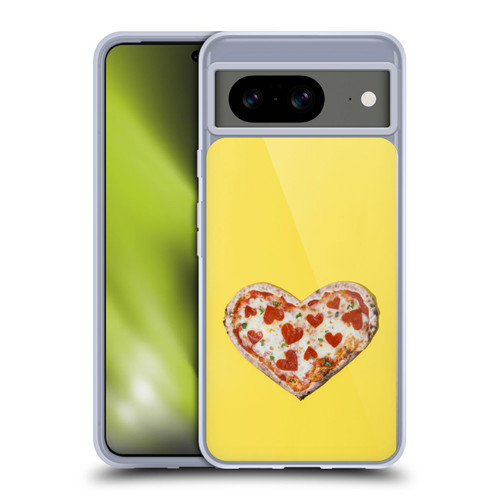 Pepino De Mar Foods Heart Pizza Soft Gel Case for Google Pixel 8