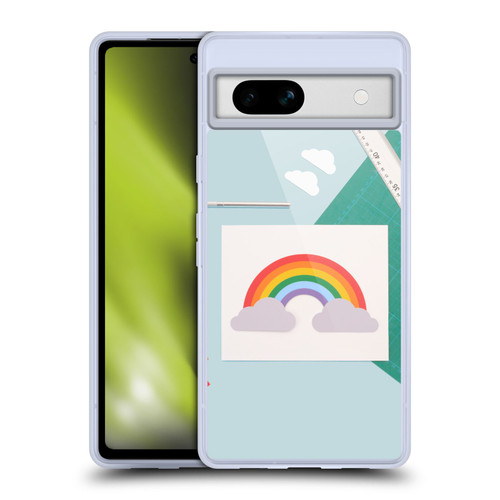 Pepino De Mar Rainbow Art Soft Gel Case for Google Pixel 7a