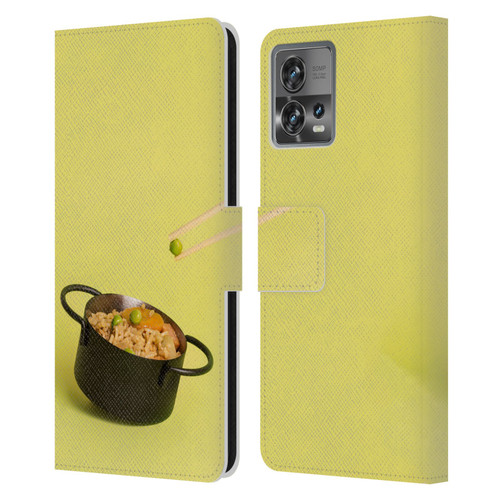 Pepino De Mar Foods Fried Rice Leather Book Wallet Case Cover For Motorola Moto Edge 30 Fusion