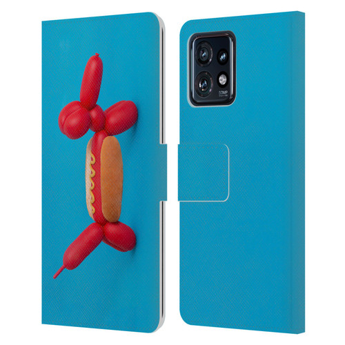 Pepino De Mar Foods Hotdog Leather Book Wallet Case Cover For Motorola Moto Edge 40 Pro