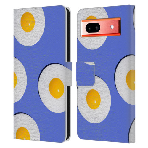 Pepino De Mar Patterns 2 Egg Leather Book Wallet Case Cover For Google Pixel 7a
