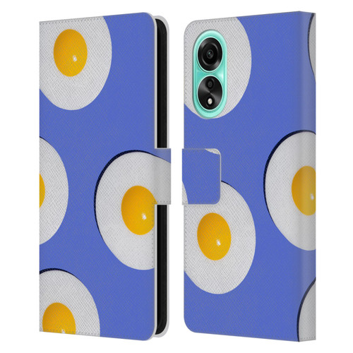 Pepino De Mar Patterns 2 Egg Leather Book Wallet Case Cover For OPPO A78 5G