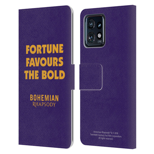 Queen Bohemian Rhapsody Fortune Quote Leather Book Wallet Case Cover For Motorola Moto Edge 40 Pro
