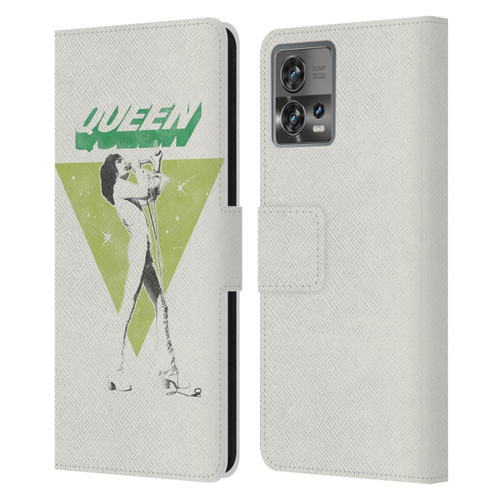 Queen Key Art Freddie Mercury Leather Book Wallet Case Cover For Motorola Moto Edge 30 Fusion