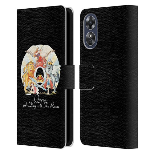 Queen Key Art A Day At The Races Leather Book Wallet Case Cover For OPPO A17
