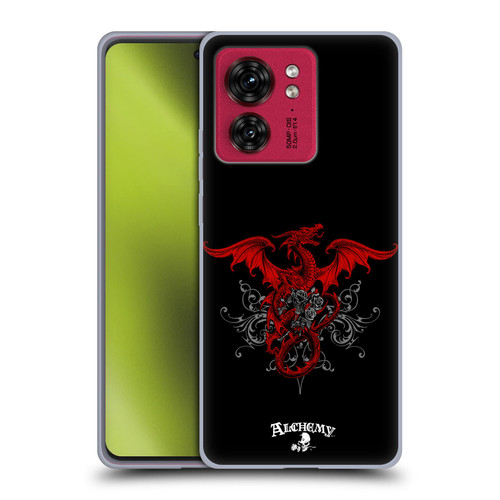 Alchemy Gothic Dragon Draco Rosa Soft Gel Case for Motorola Moto Edge 40