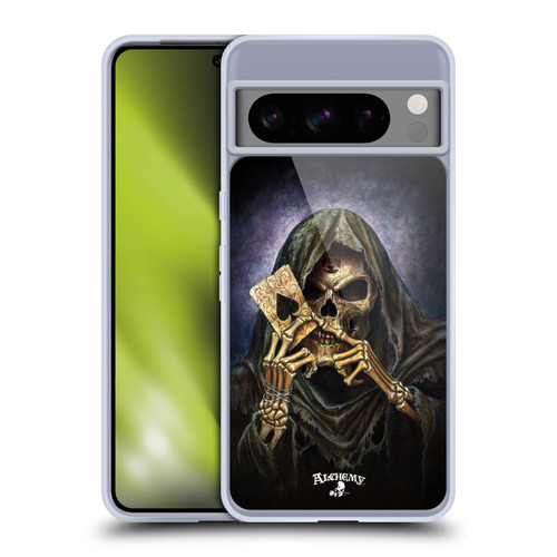 Alchemy Gothic Skull And Cards Reaper's Ace Soft Gel Case for Google Pixel 8 Pro