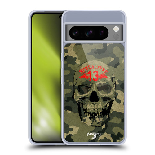 Alchemy Gothic Skull Camo Skull Soft Gel Case for Google Pixel 8 Pro