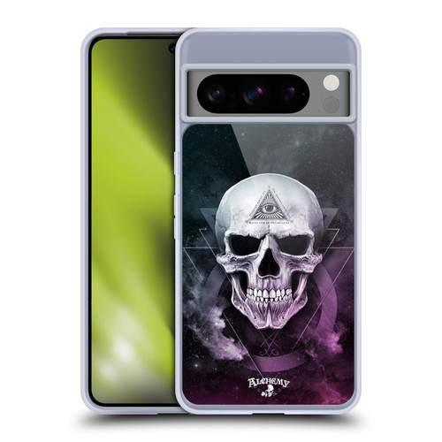 Alchemy Gothic Skull The Void Geometric Soft Gel Case for Google Pixel 8 Pro