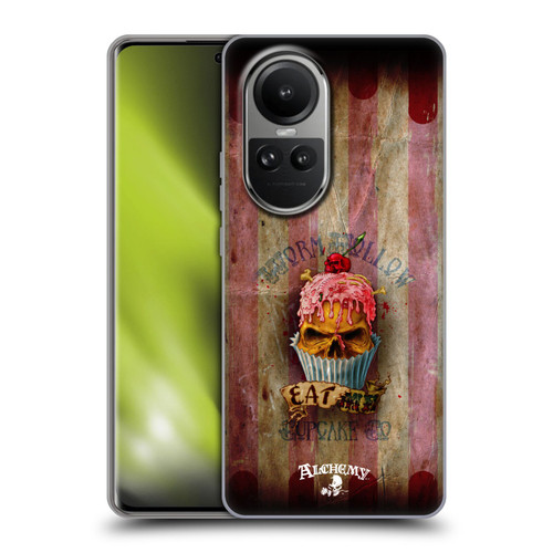Alchemy Gothic Skull Eat Me Cupcake Soft Gel Case for OPPO Reno10 5G / Reno10 Pro 5G